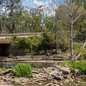 Goose Neck Bend Waterfall and Bridge