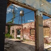 Abandoned Brick Building Downtown Vian