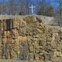 Cross on a Cliff Near HWY 20