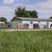 Industrial Building with Signs