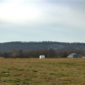 Small White Barn and Field