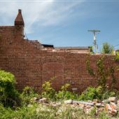 Torn Down Brick Wall
