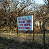Flat Rock Fire Dept Sign